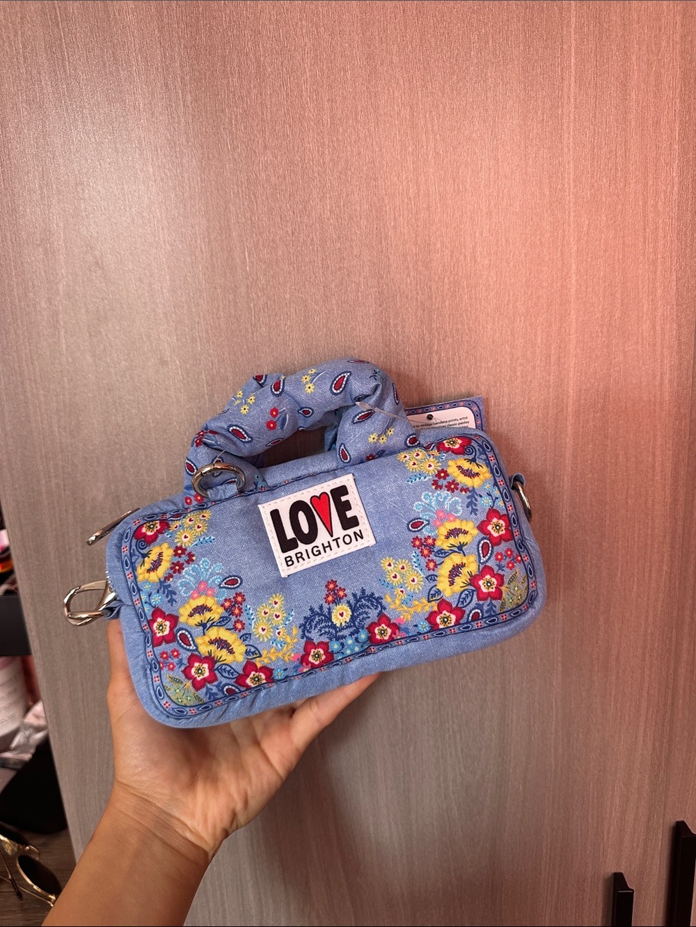 Brighton Bandana Love Denim Mini Blue Bag
